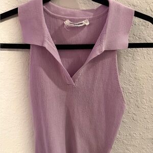 Double Zero Mystical Purple Knit Top